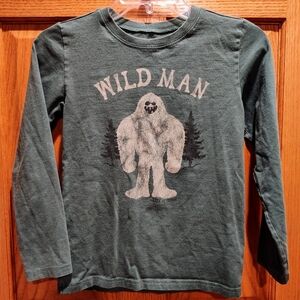 Youth Life Is Good Green Yeti Long Sleeve Tee, Casual Comfort